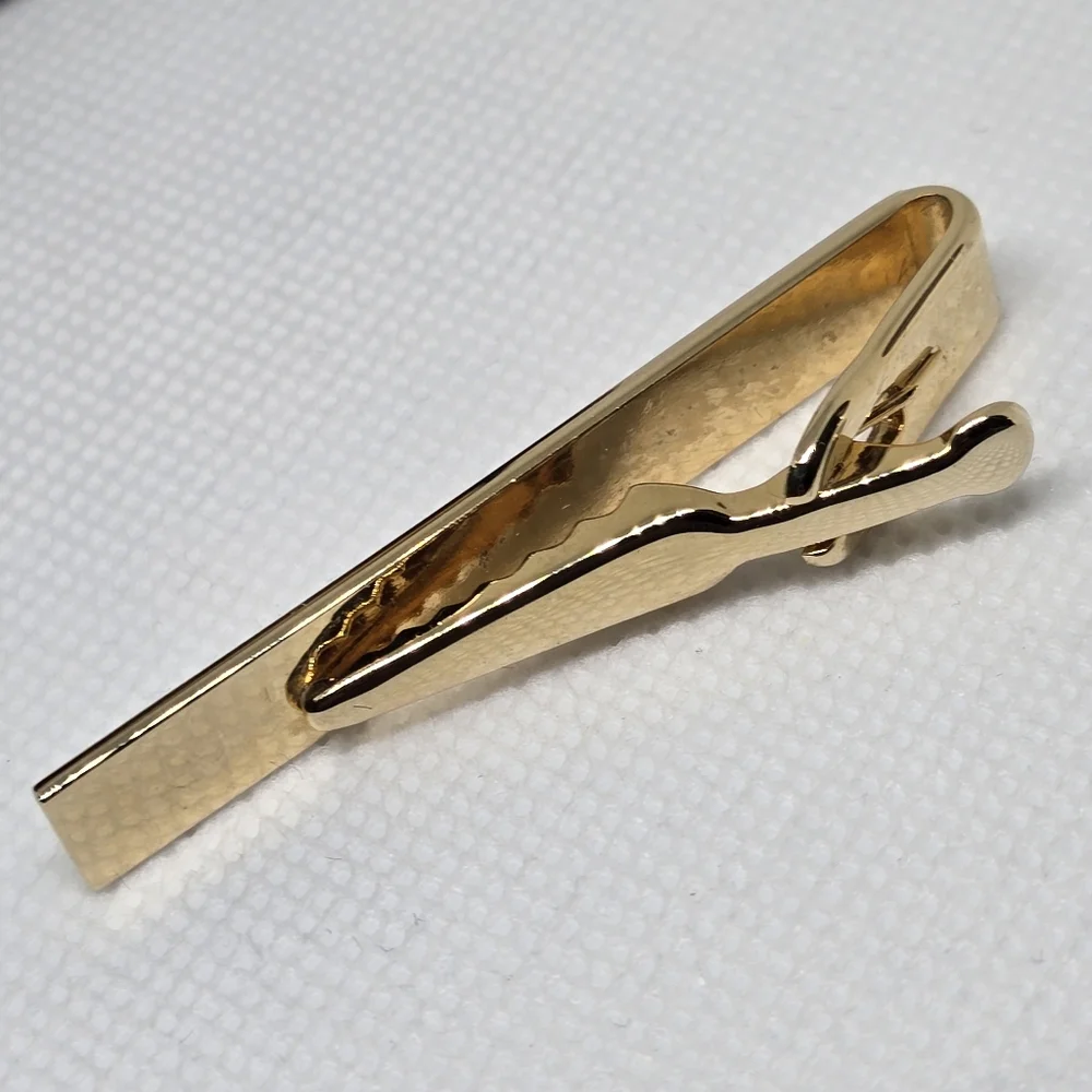 Givenchy Logo Gold Tone Tie Clip